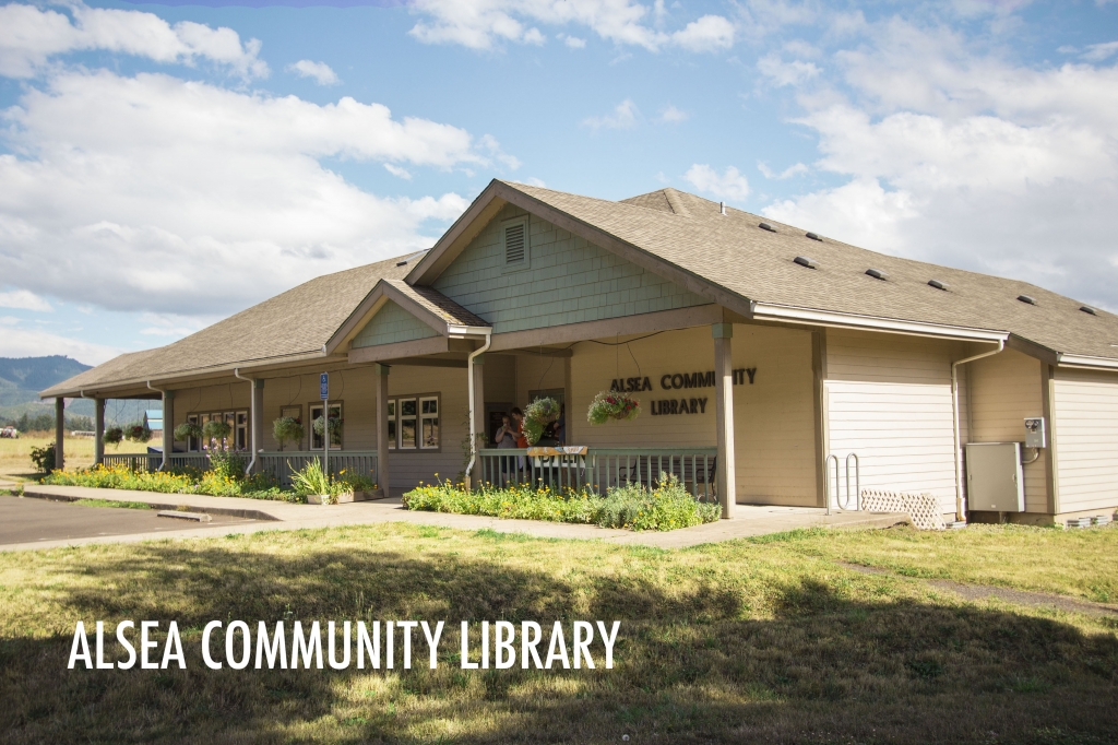 Alsea Public Library main entrance