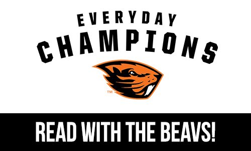 Read with the Beavs beaver logo