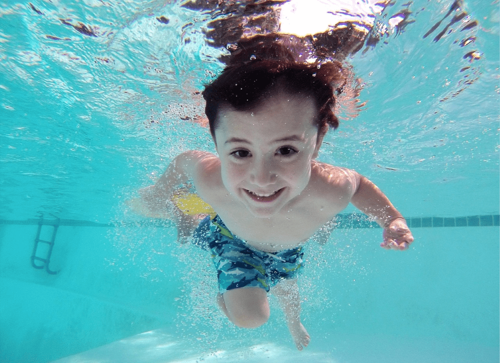 PoolParty boy swimming