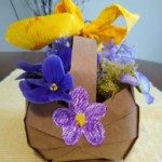 Decorated and filled basket