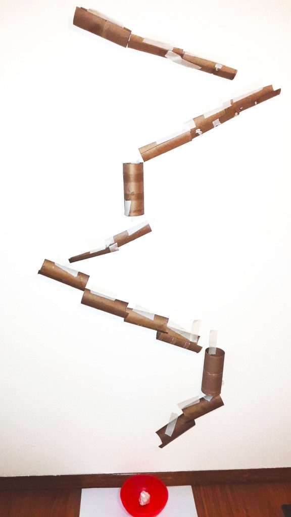 example cardboard marble run