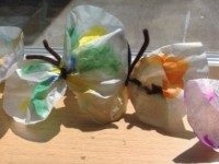 Finished Coffee Filter Butterfly craft