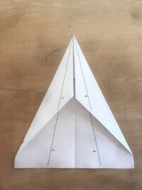 Photo of paper airplane step 3