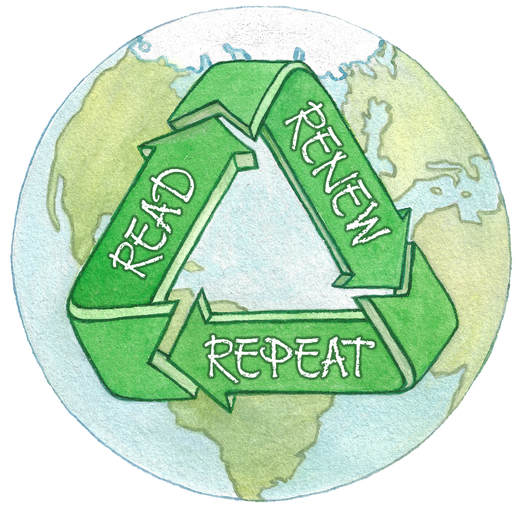 Read, Renew, Repeat Logo